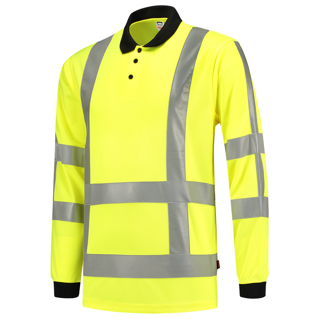 Tricorp Poloshirt RWS Birdseye Lange Mouw Fluor Yellow