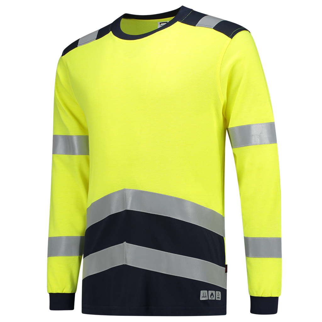 Tricorp T-shirt Multinorm Bicolor Fluor Yellow-Ink
