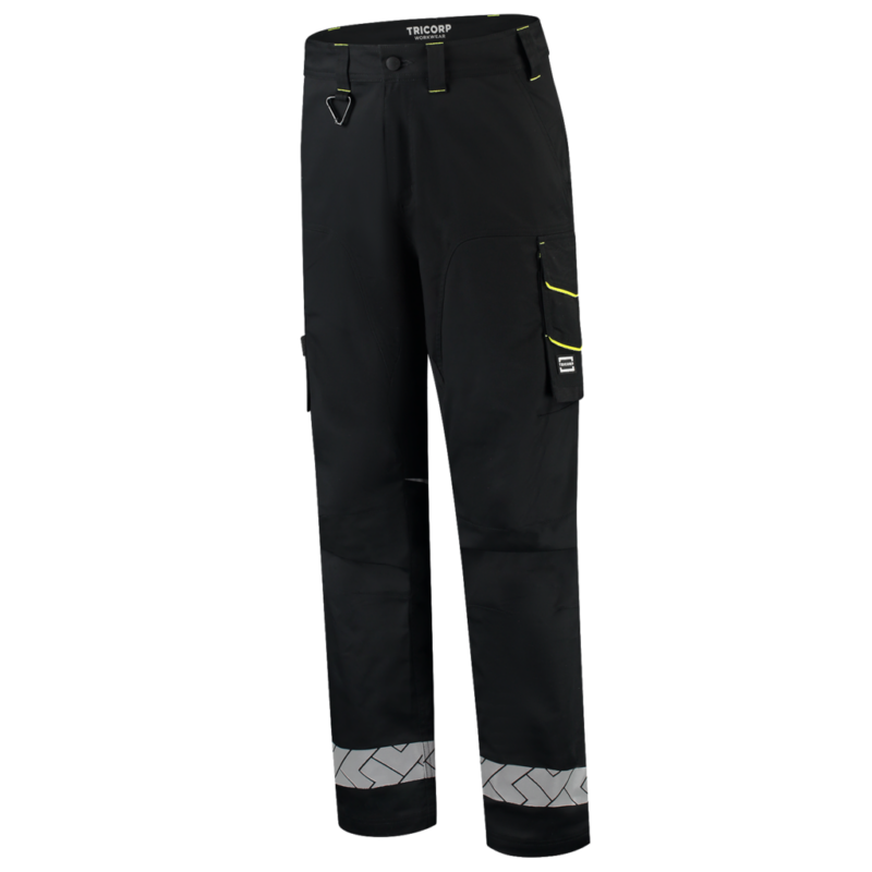 Tricorp Werkbroek Functional Stretch Reflective Redefined Black-Fluor Yellow