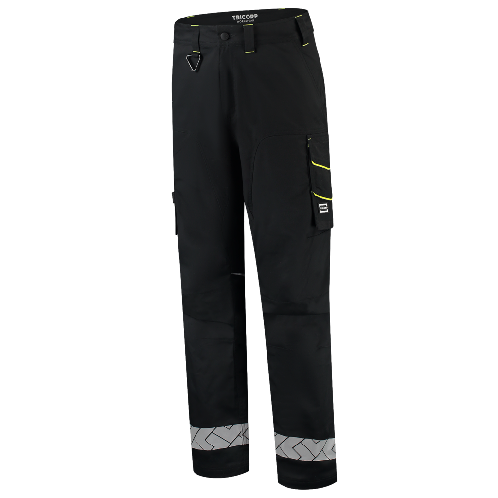 Tricorp Werkbroek Functional Stretch Reflective Redefined Black-Fluor Yellow