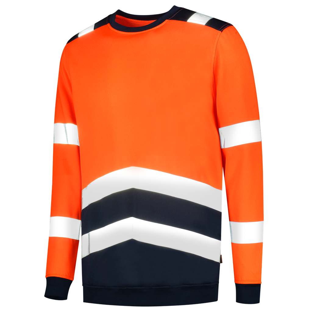 Tricorp Sweater High Vis Bicolor Fluor Orange-Ink