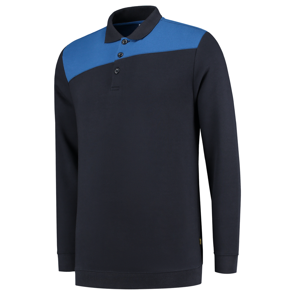 Tricorp Polosweater Bicolor Naden Navy-Royal Blue