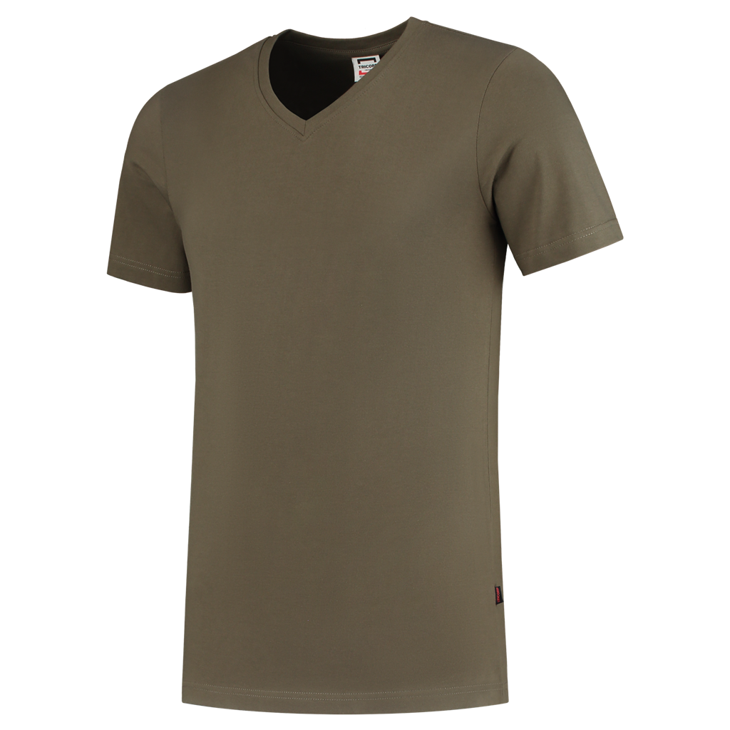 Tricorp T-shirt V Hals Fitted Army