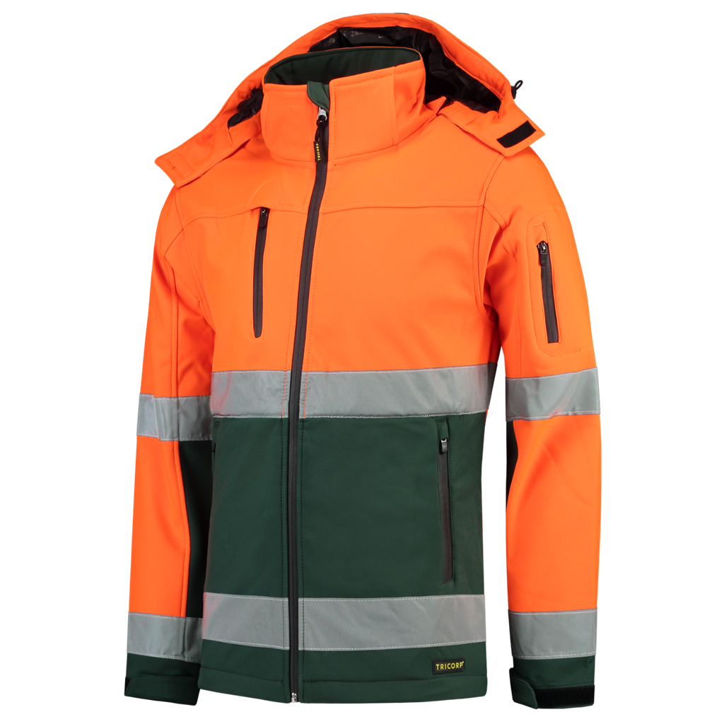 Tricorp Softshell ISO20471 Bicolor Fluor Orange-Green