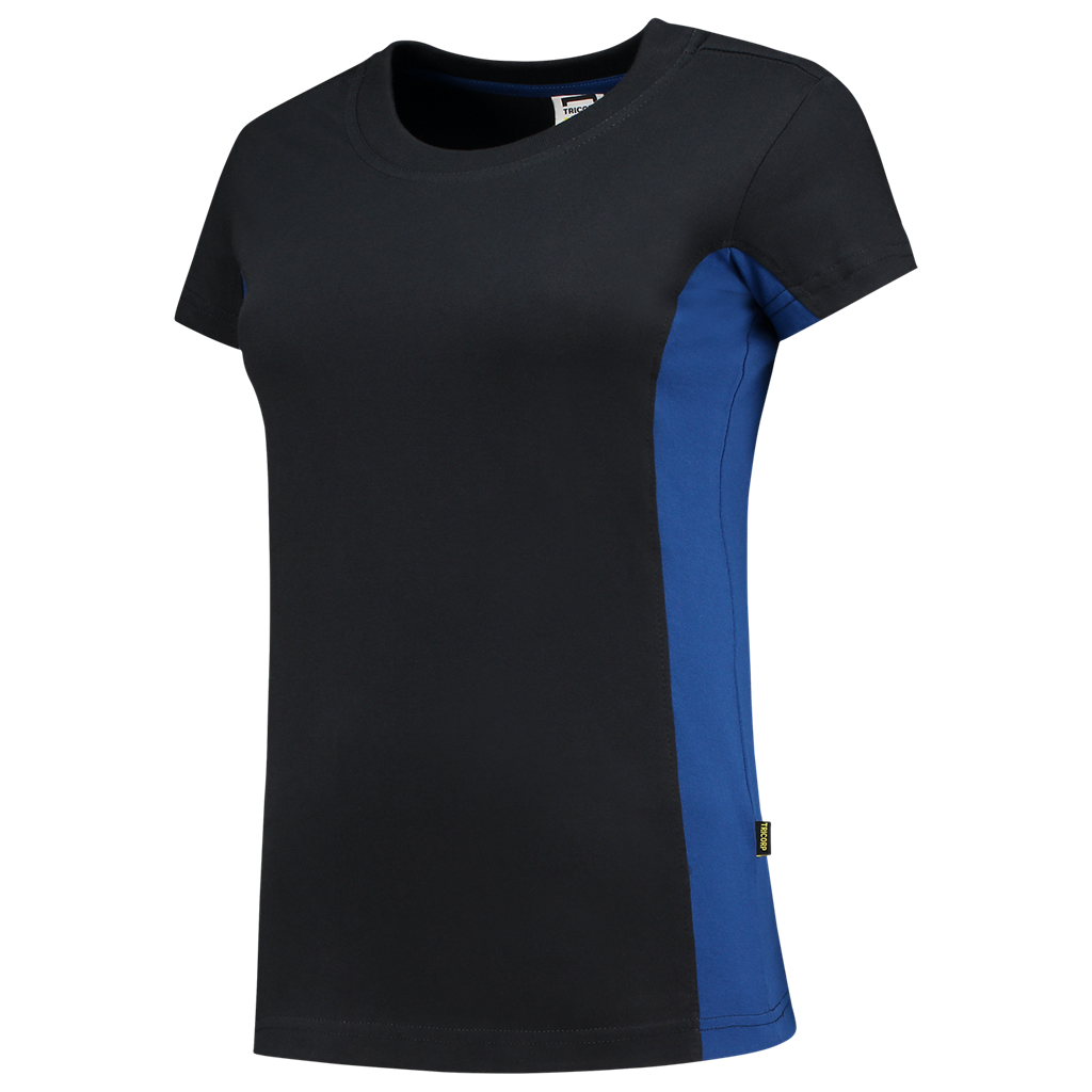 Tricorp T-shirt Bicolor Dames Navy-Royal Blue