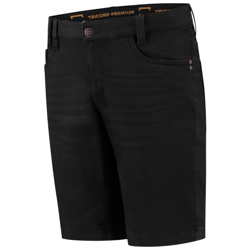 Tricorp Jeans Premium Stretch Kort Denim Black