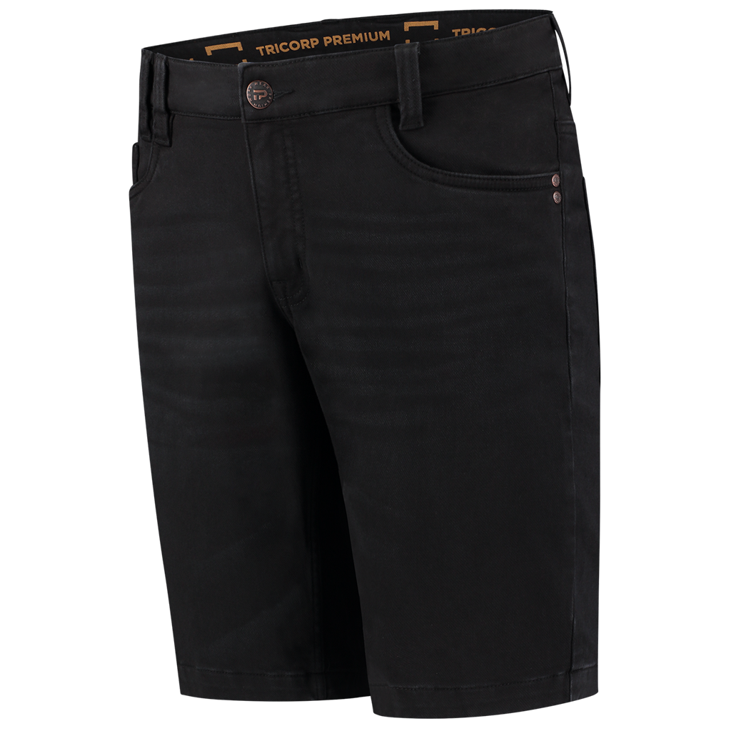 Tricorp Jeans Premium Stretch Kort Denim Black