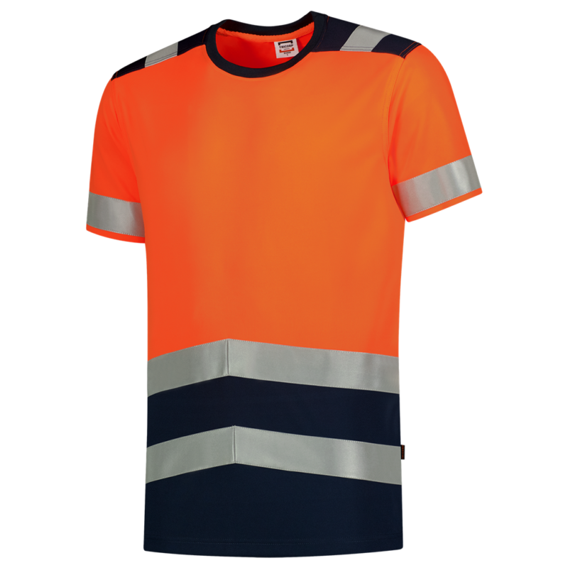 Tricorp T-shirt High Vis Bicolor Fluor Orange-Ink