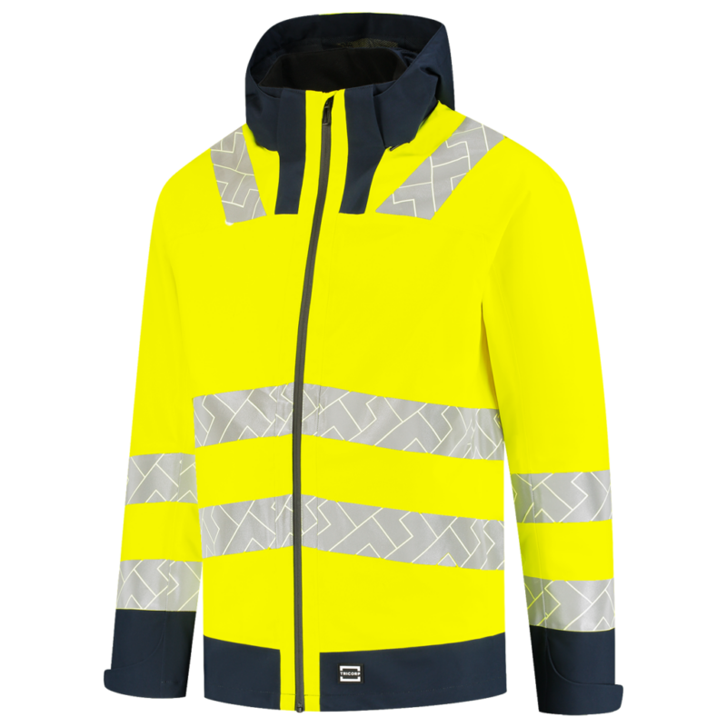 Tricorp Regenjas Techshell High Vis Redefined Fluor Yellow-Ink