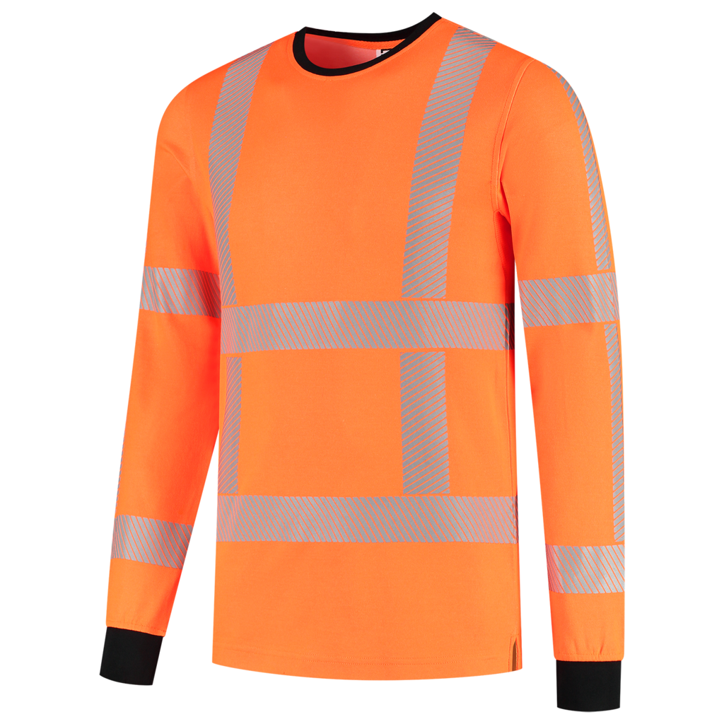 Tricorp T-shirt RWS Revisible Lange Mouw Fluor Orange