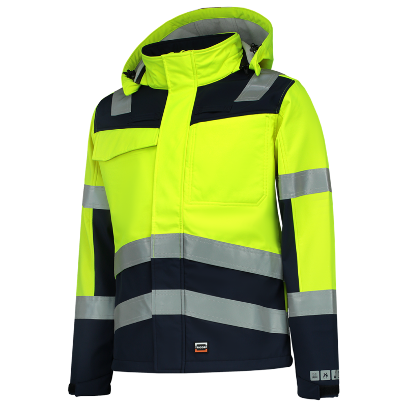 Tricorp Softshell Multinorm Bicolor Fluor Yellow-Ink