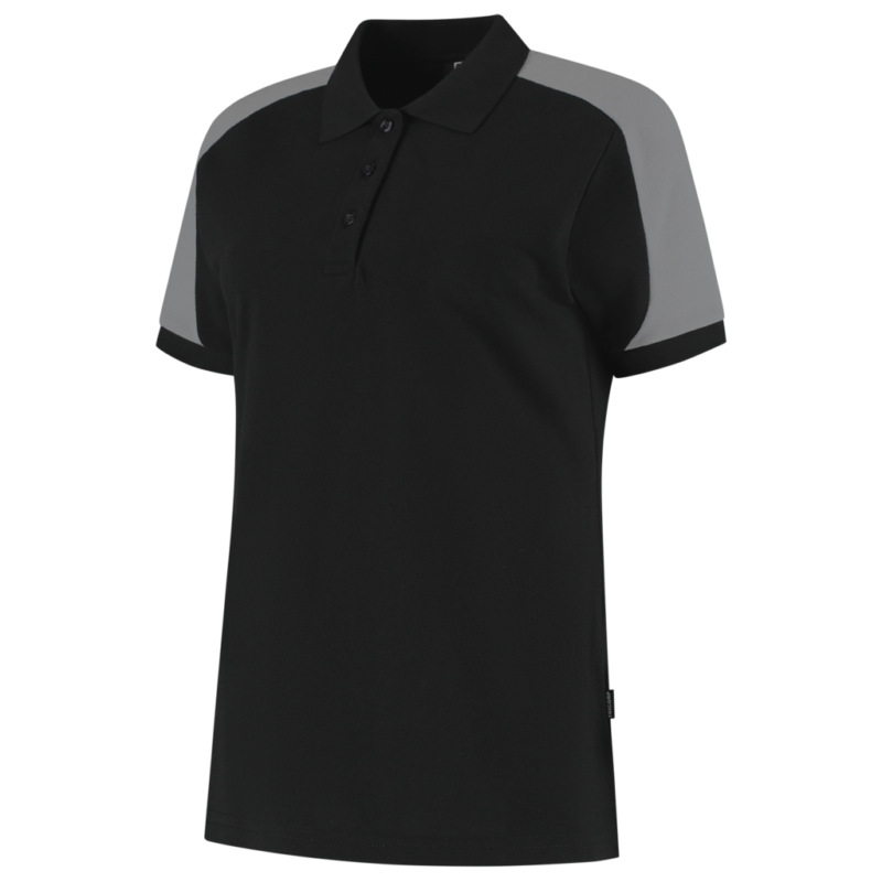 Tricorp Poloshirt Bicolor Redefined Dames Black-Grey