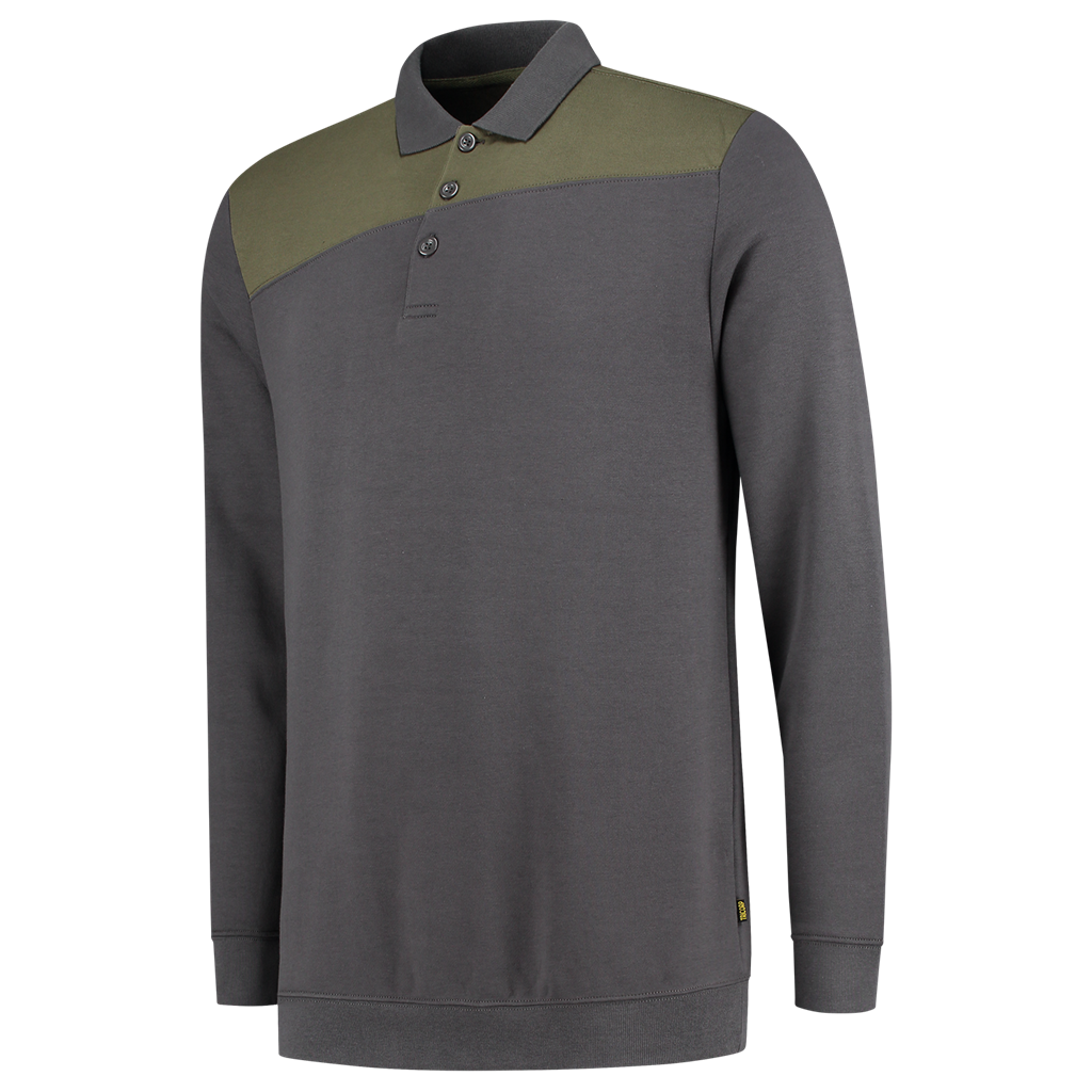 Tricorp Polosweater Bicolor Naden Dark Grey-Army