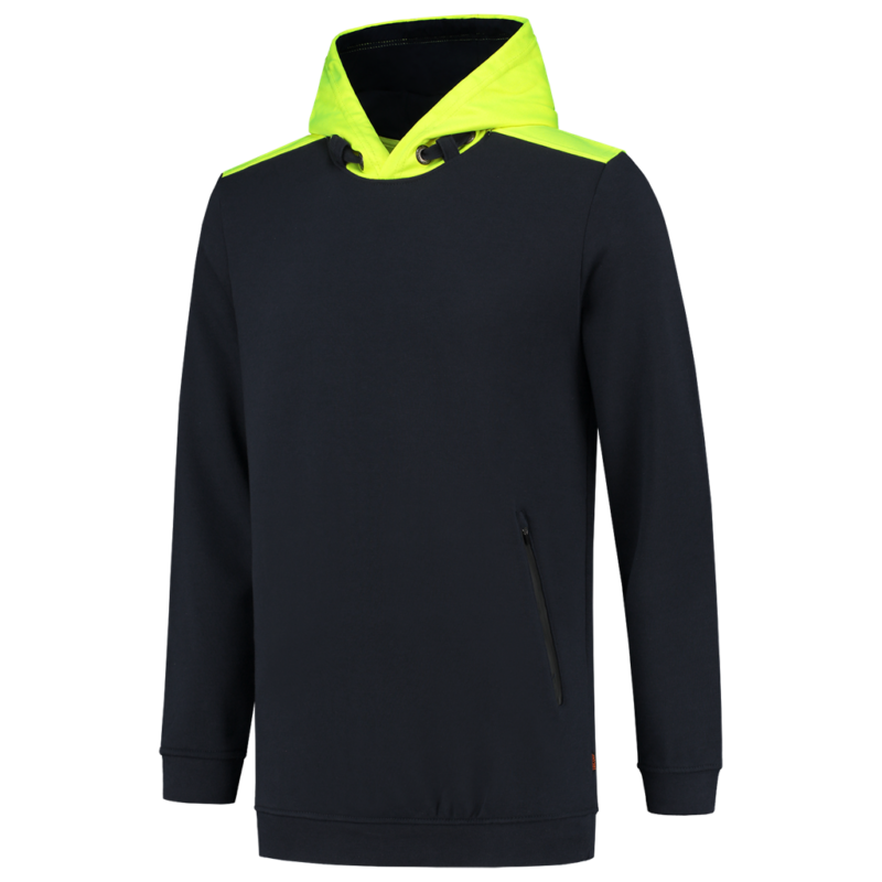 Tricorp Sweater High Vis Capuchon Ink-Fluor Yellow