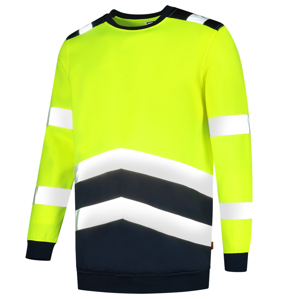 Tricorp Sweater High Vis Bicolor Fluor Yellow-Ink