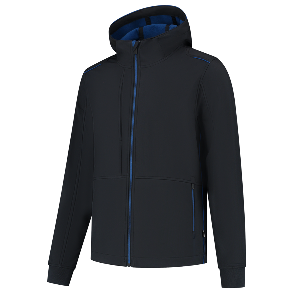 Tricorp Softshell Capuchon Accent Navy-Royal Blue