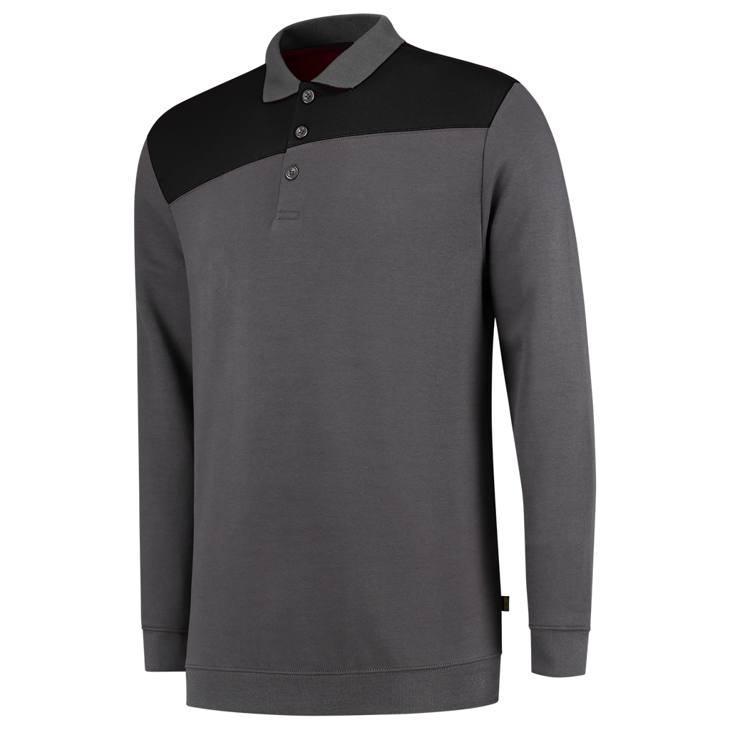 Tricorp Polosweater Bicolor Naden Dark Grey-Black