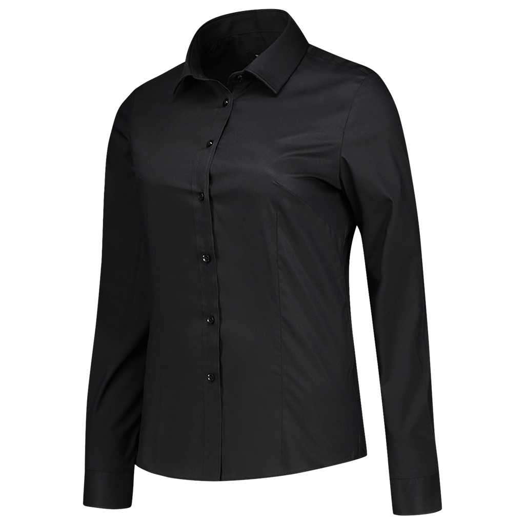 Tricorp Blouse Stretch Fitted Black