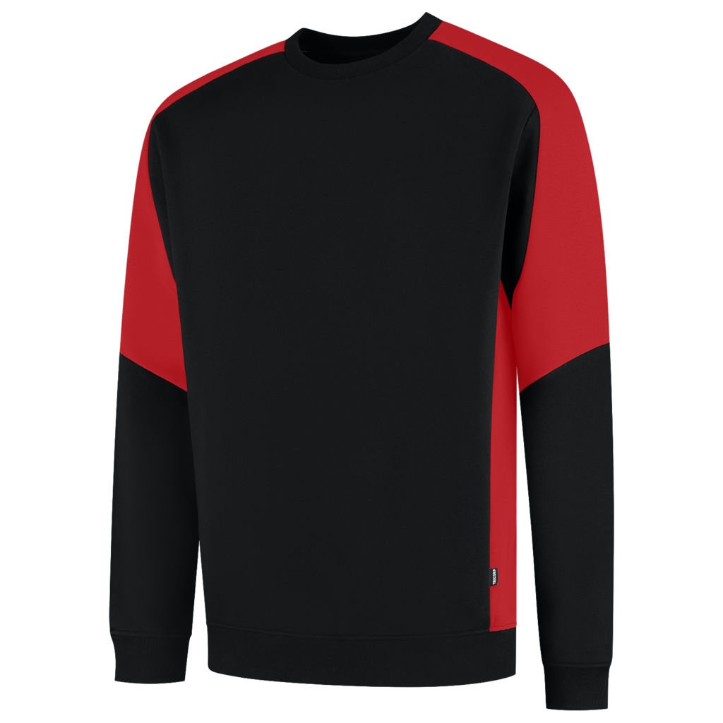 Tricorp Sweater Bicolor Redefined Black-Brightred