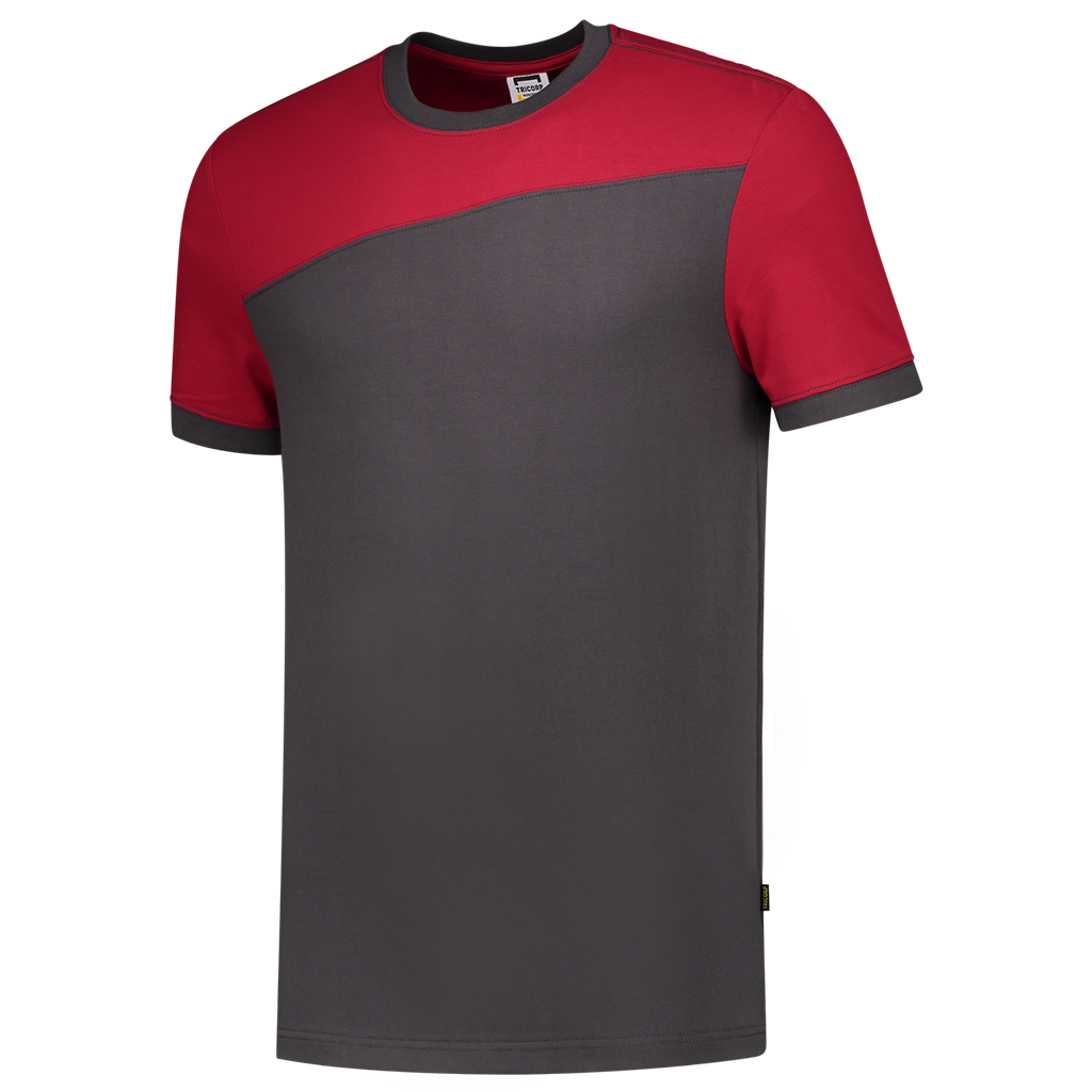 Tricorp T-shirt Bicolor Naden Dark Grey-Red