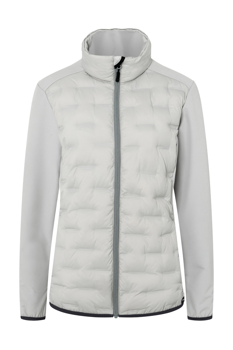 Karlowsky Women´s Fleece Hybrid Jacket Dames in lichtgrijs