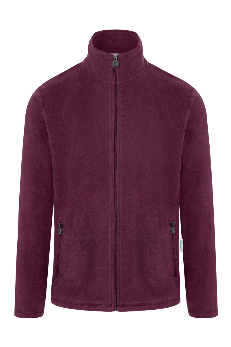 Karlowsky Men´s Workwear Fleece Jacket Warm-Up Heren in aubergine