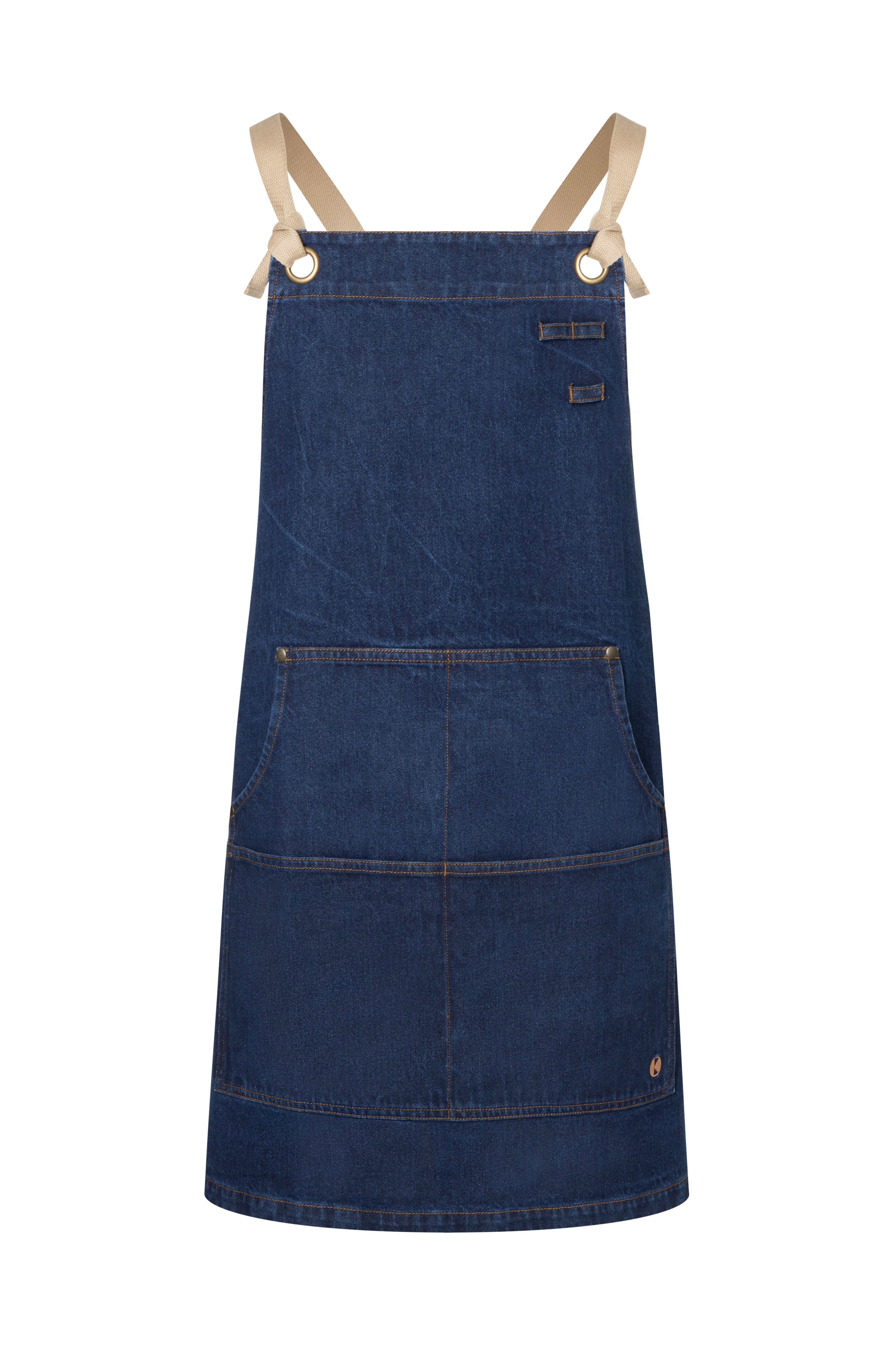 Karlowsky Bib Apron Denim Urban-Style in denimblauw