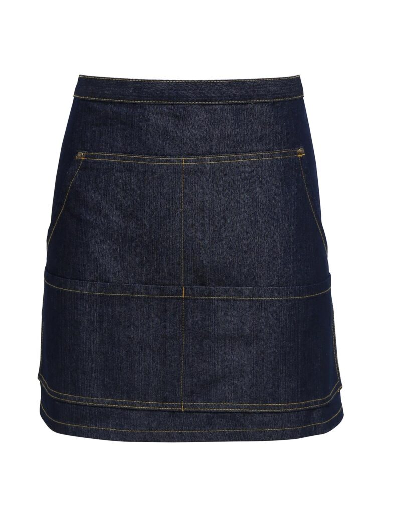 Premier Workwear Jeans Stitch Denim Waist Apron in indigo denim