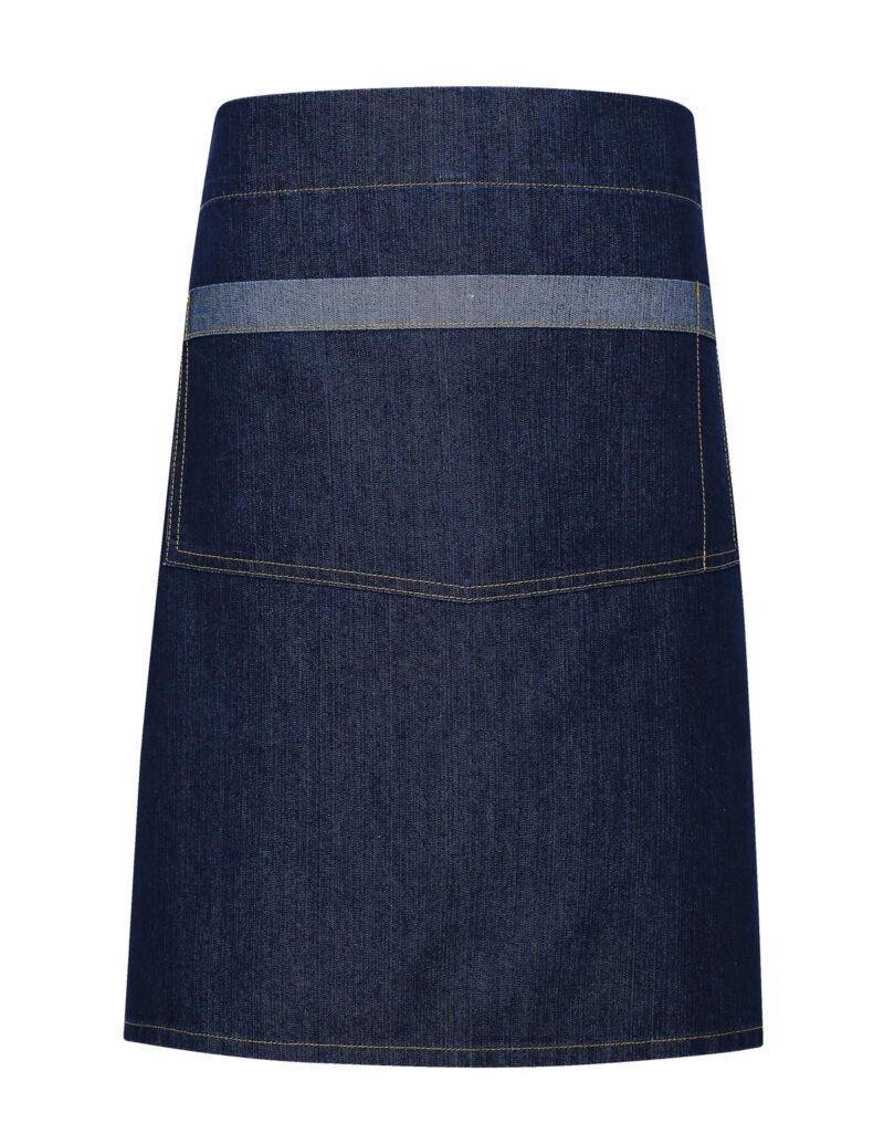 Premier Workwear Domain Contrast Denim Waist Apron in indigo denim