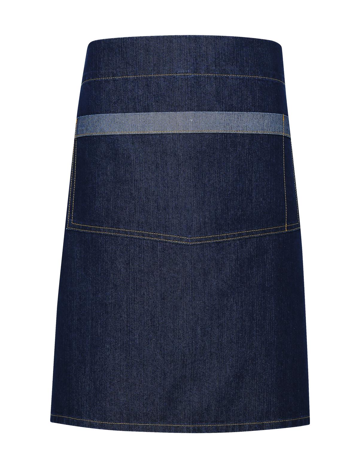 Premier Workwear Domain Contrast Denim Waist Apron in indigo denim