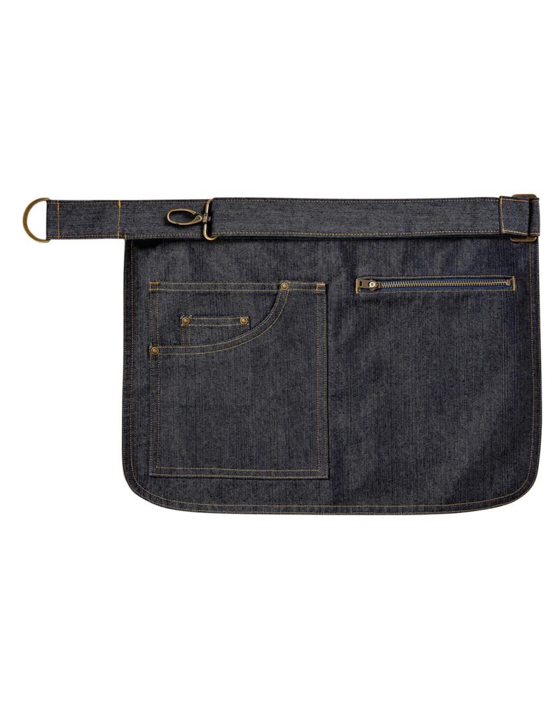 Premier Workwear Metro Utility Hip Apron in indigo denim