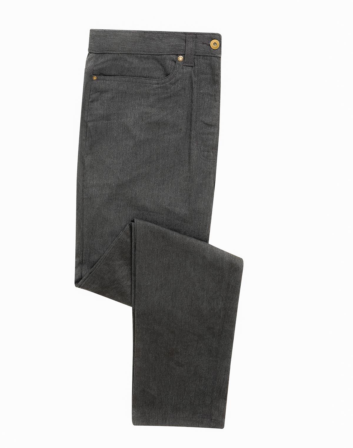 Premier Workwear Men´s Performance Chino Jeans Heren in houtskoolgrijs