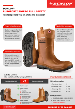 Dunlop Kuitlaars Purofort RigPRO S5 bruin foto 10