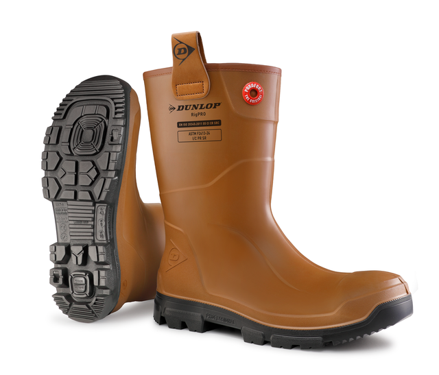 Dunlop Kuitlaars Purofort RigPRO S5 bontvoering bruin