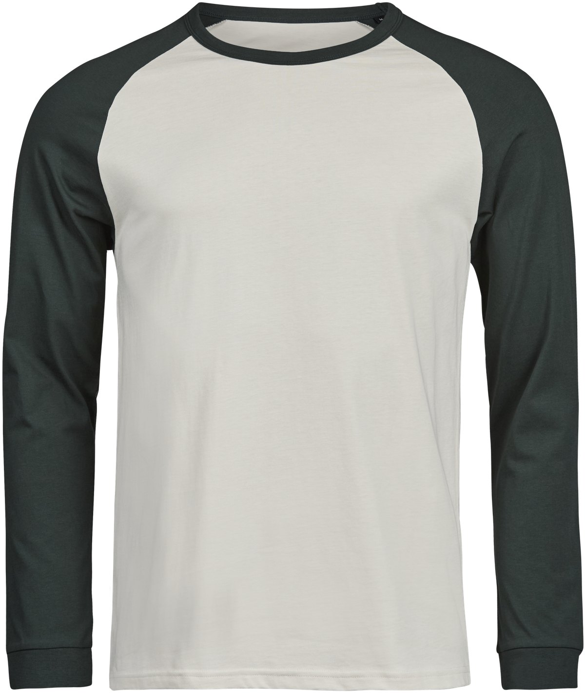 Tee Jays Urban Baseball Tee – Cement / Dark Green