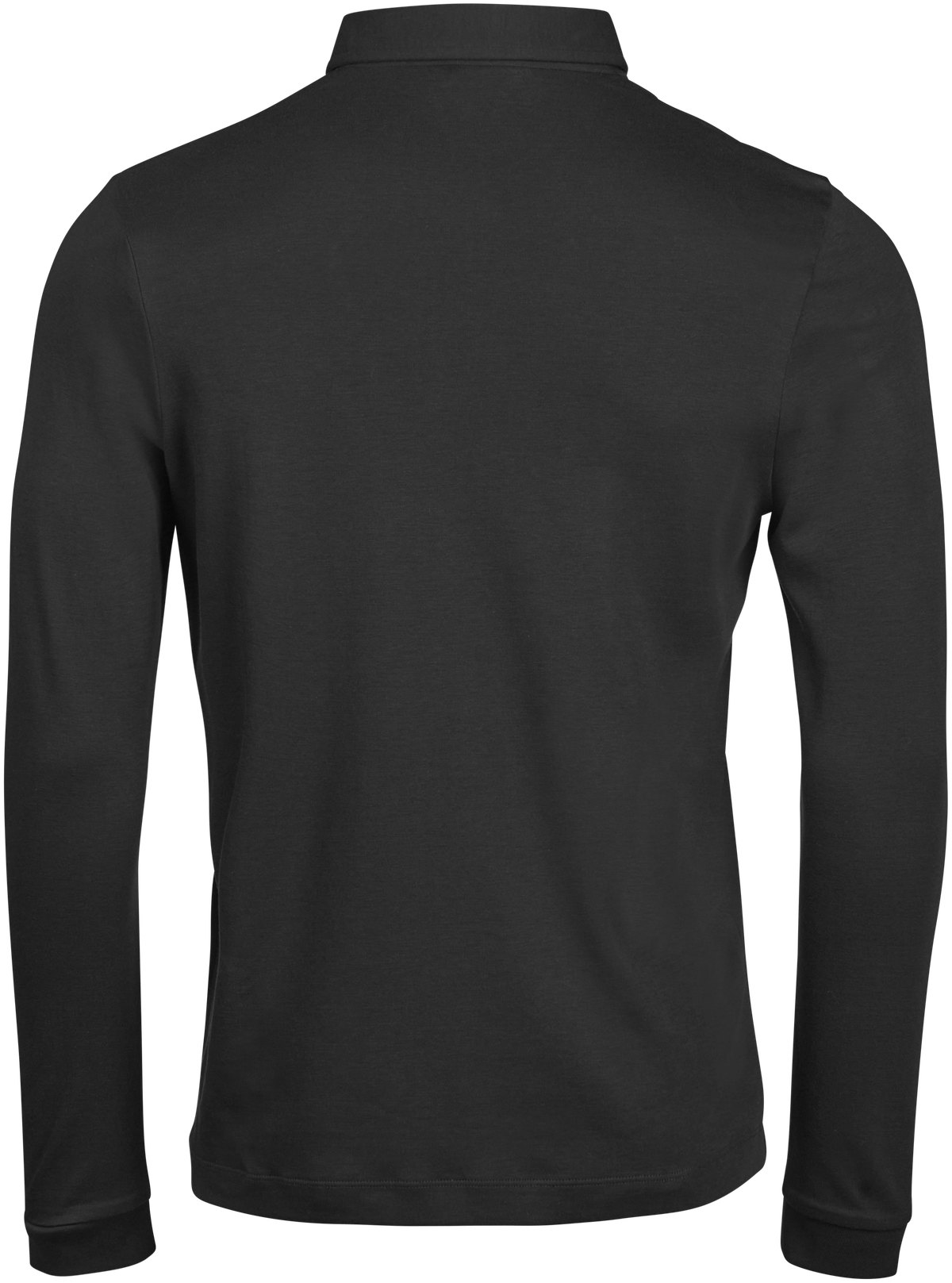 Tee Jays Pima Cotton Long Sleeve Polo – Black