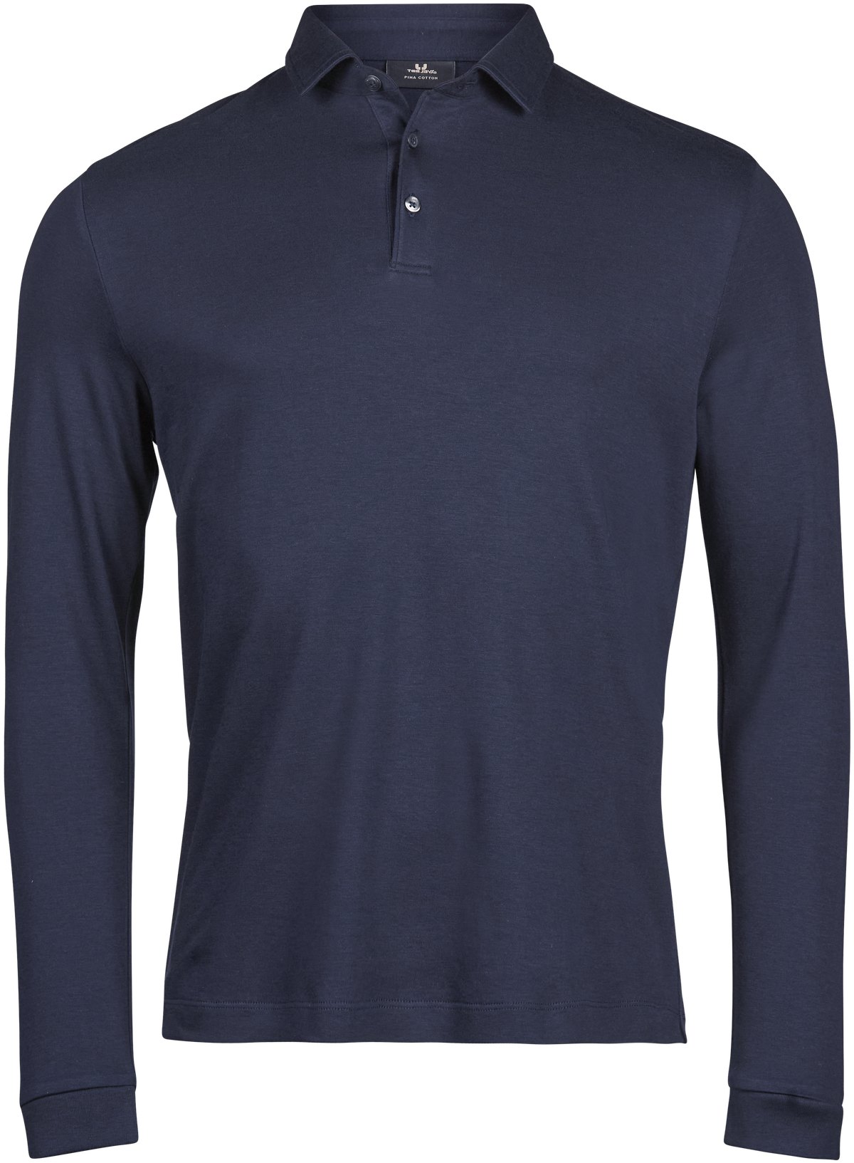 Tee Jays Pima Cotton Long Sleeve Polo – Navy