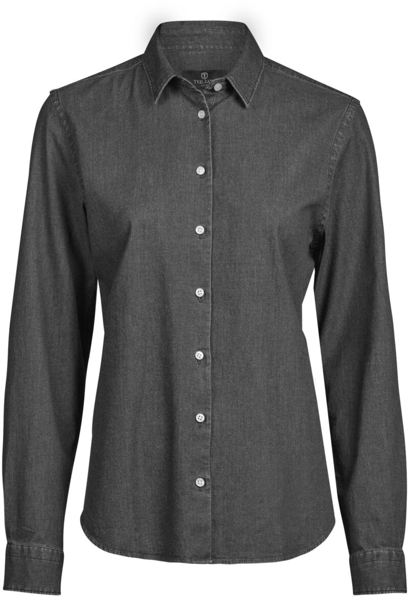 Tee Jays Women's Denim Shirt – Black Denim